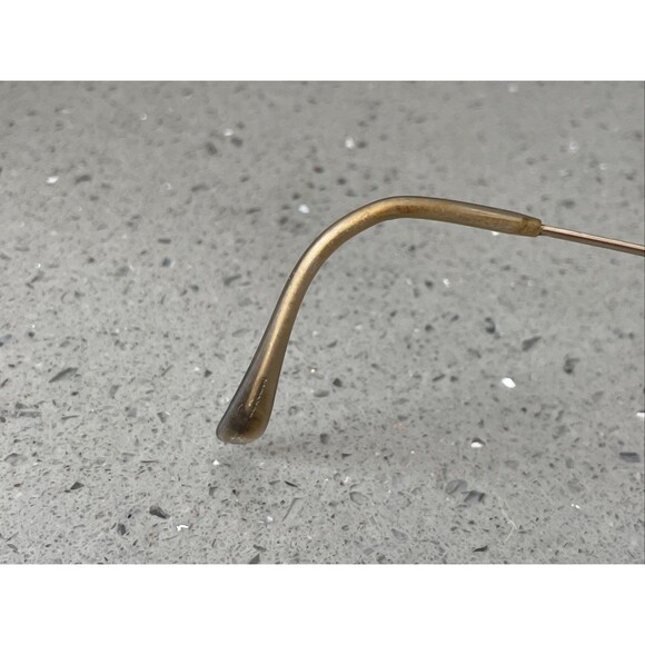 Marchon Autoflex w Flexon Eyeglasses Frames ONLY 40 Gold Full Rim 58-15-150 - Picture 10 of 16